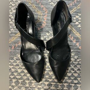 Paul Green Black Leather Heels